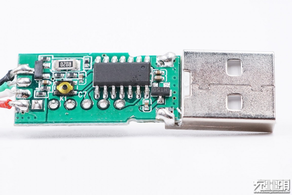 c口快充数据线拆解,加粗快充可自动断电数据线测评