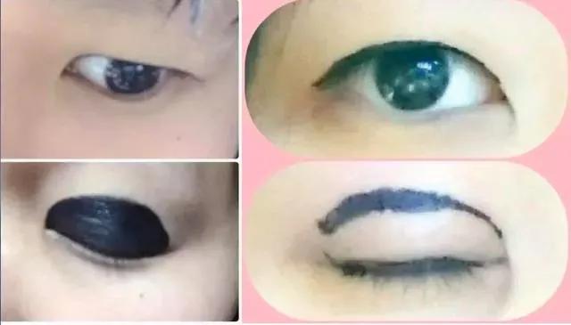 眼影画法新手肿眼泡单眼皮overtake,单眼皮肿眼泡也适用的液体眼影