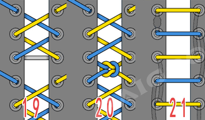 运动鞋好看的鞋带系法详细图解,运动鞋鞋带的24种系法教程