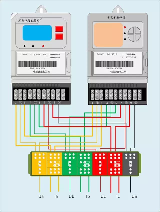 预付费导轨电能表互感器怎么接线,电能表配互感器电流表怎么接线