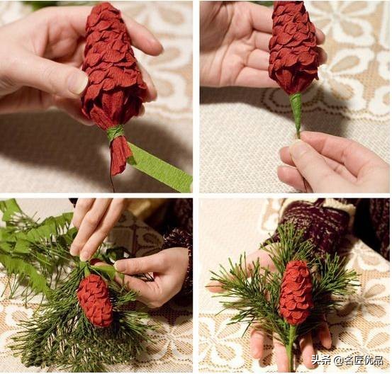 松塔创意手工实用又好看,松塔创意手工动物