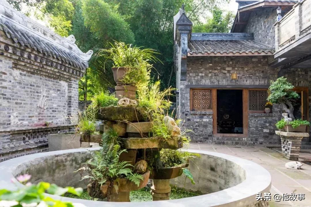 人间仙境般的世外桃源庭院,原始森林自建世外桃源