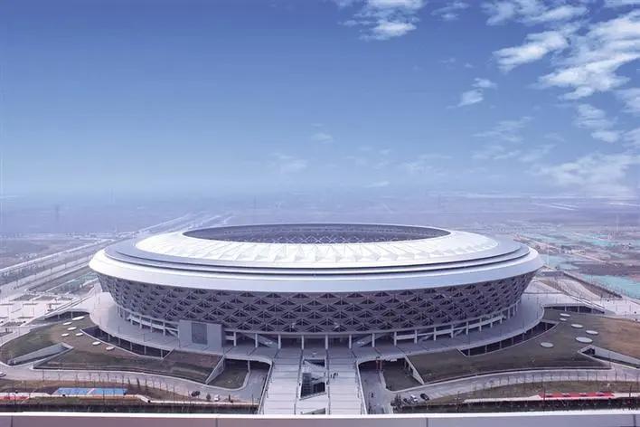 榆林职业技术学院体育馆鸟瞰图,榆林职业技术学院开幕式