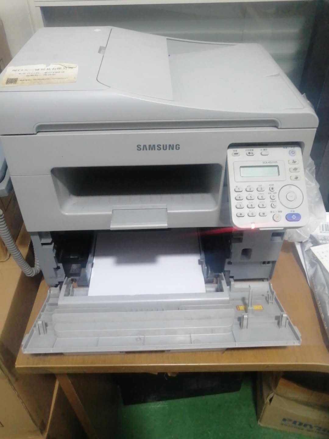 三星scx-4521hs怎么做网络打印机,三星4521hs打印机卡纸怎么处理