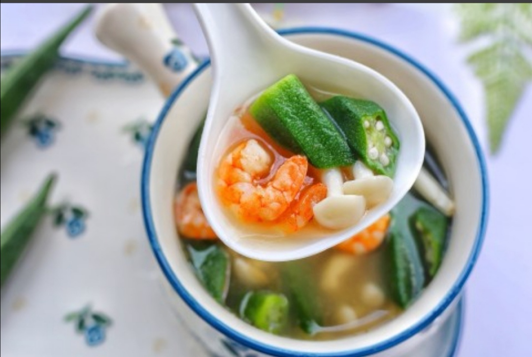 秋葵酿虾仁味型,秋葵炒虾仁做法