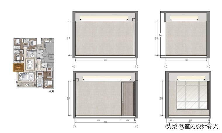 HWCD-重庆长嘉汇390平大平层精装修样板间丨设计方案+效果图+彩平