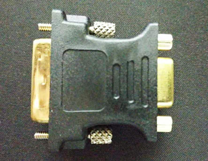 电脑dvi转vga接口怎么接,dvi转vga用线还是转换头