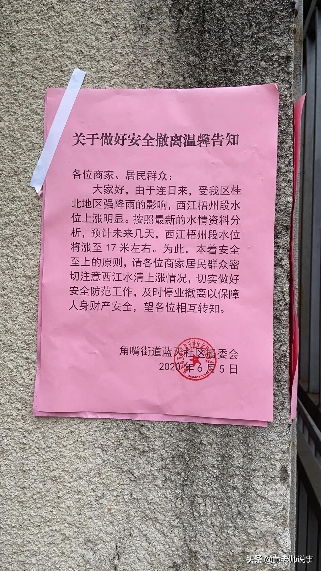 梧州西江洪水,梧州人面对洪水