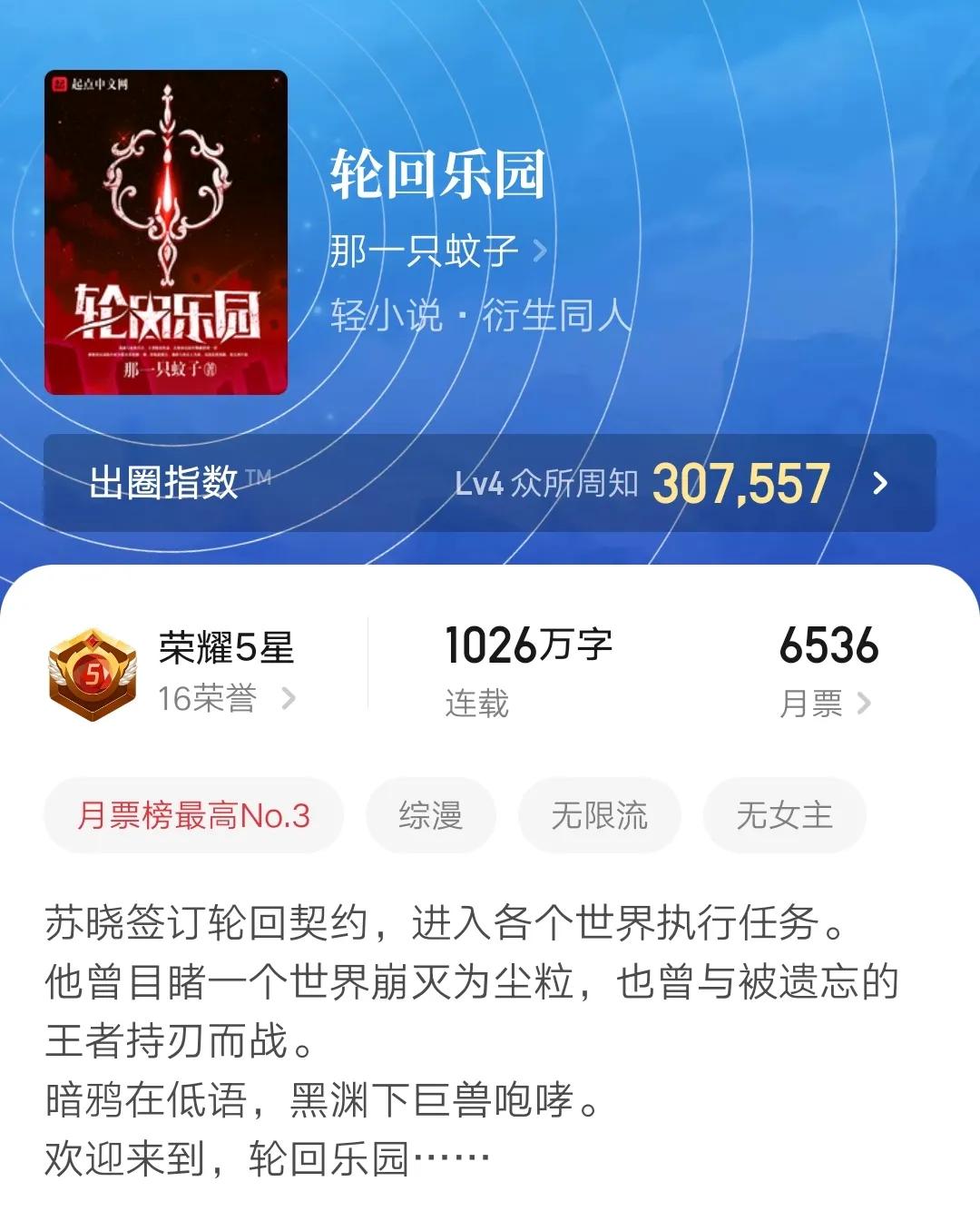 五本无限流小说,好看的女主综漫无限流小说