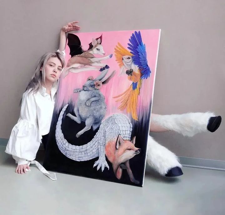 俄罗斯ellensheidlin的创意世界如鬼马精灵本马