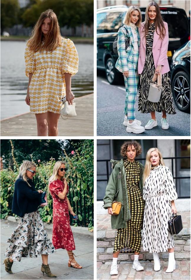 复古潮流配什么印花,复古印花打底怎么搭配