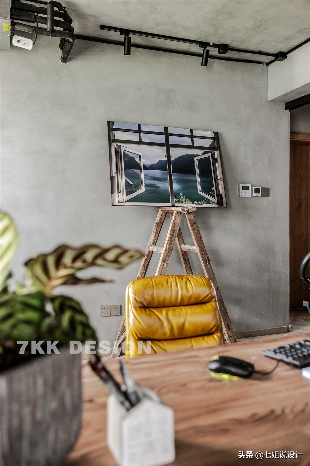 新梅共和城100m²工业风：大胆裸装，冷暖碰撞，演绎粗犷文艺之家