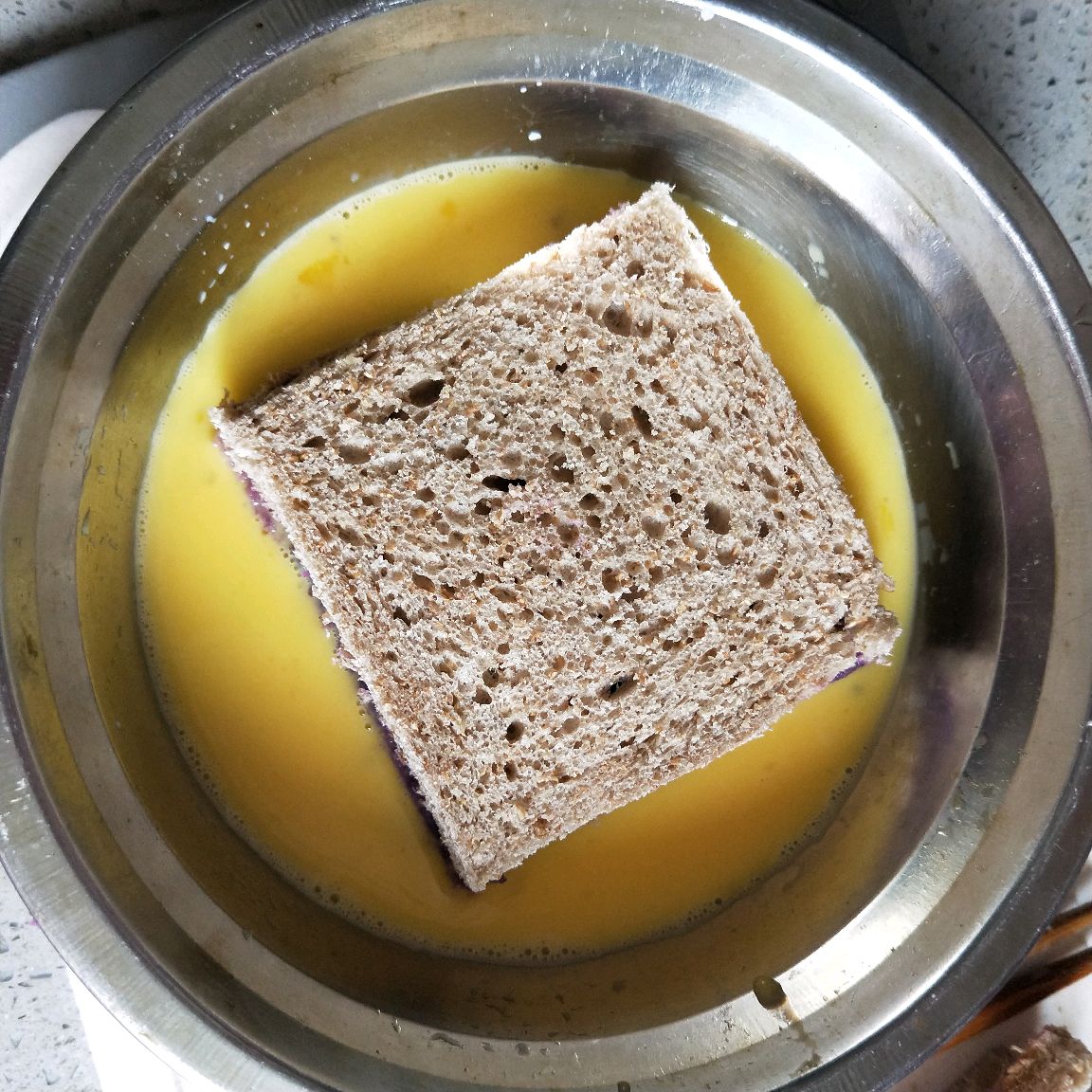 全麦吐司西多士紫薯,全麦紫薯西多士的功效