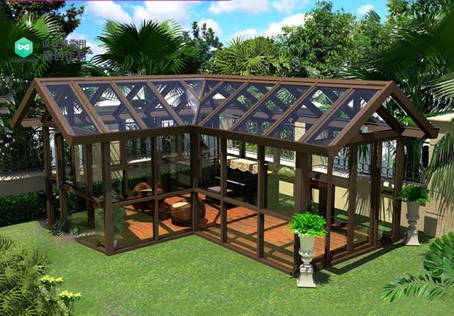 庭院遮风挡雨阳光房,100款阳光房庭院设计