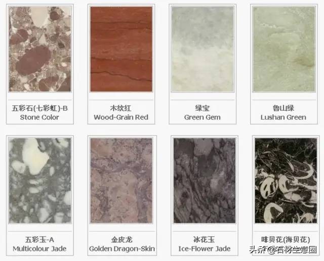 世界石材标准图谱电子书,常用石材品种名称大全图谱