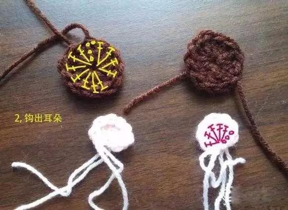 钩编精美双肩包教程图片,钩编可爱束口袋式双肩包