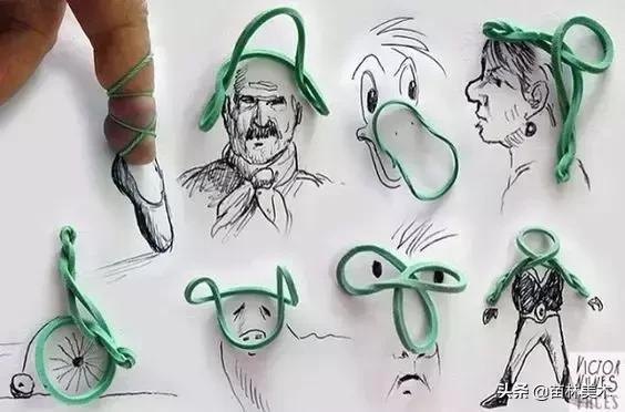 100种插画创意方法,好看的小插画铅笔