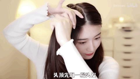 适合30-40岁圆脸减龄扎发,锁骨发型女怎么扎圆脸减龄