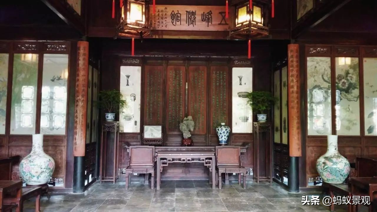 留园建筑布局照片,留园建筑景观内容