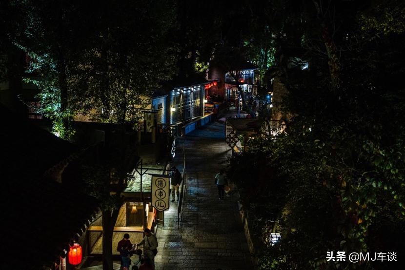 古北水镇景区司马台长城,夜游古北水镇司马台长城