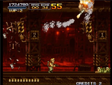 街机合金弹头boss大全,合金弹头2双人同屏恐怖彩蛋