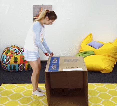 手工房屋纸箱制作全过程,纸箱手工制作屋子大全