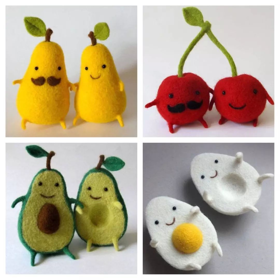 羊毛毡温暖手作,羊毛毡怎么在球上戳出爱心