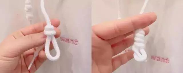 连帽卫衣胸前绳子打结,卫衣里面的绳子抽出来怎么弄回去
