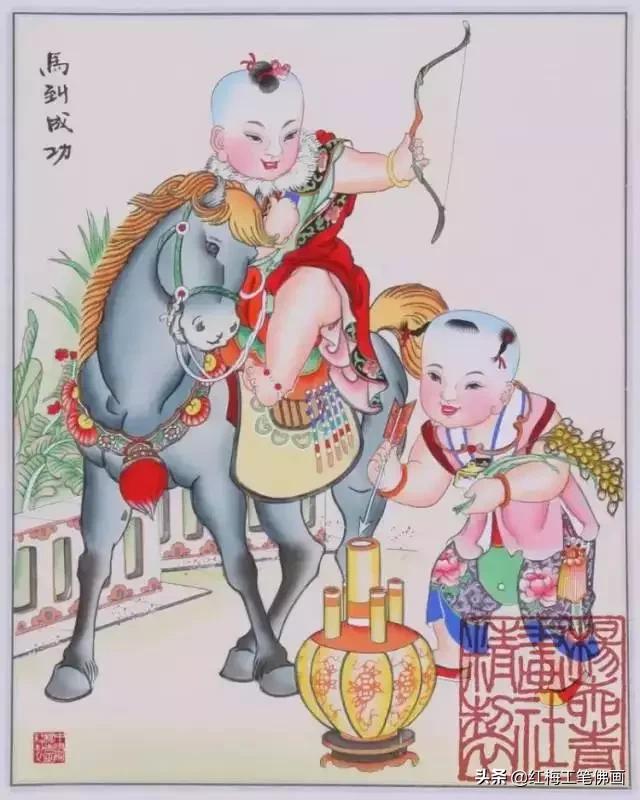民俗创意年画大全,年份年画简单又好看