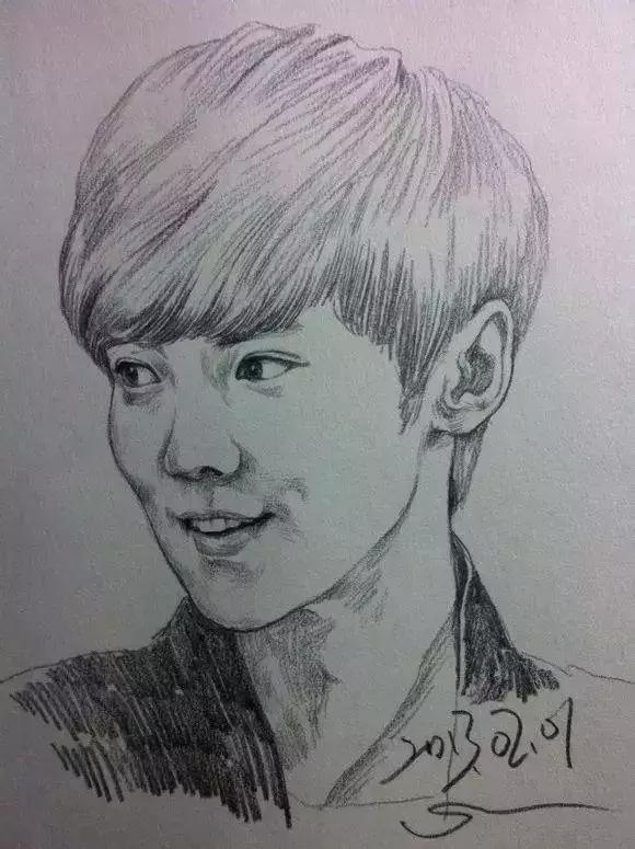 速写看一眼画一笔,用速写的方法画肖像画