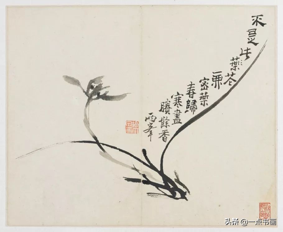 清代山水花鸟画家名单,清代画家朱耷的花鸟画画得很简练