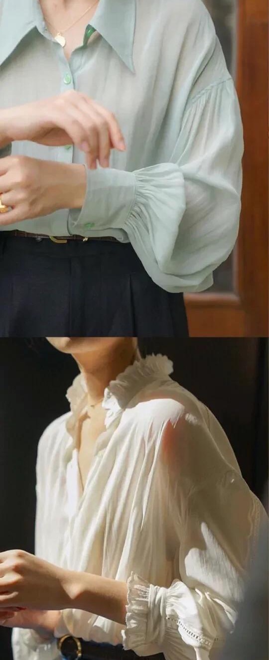 法式风气质衬衫,白衬衫如何穿的时髦又高级