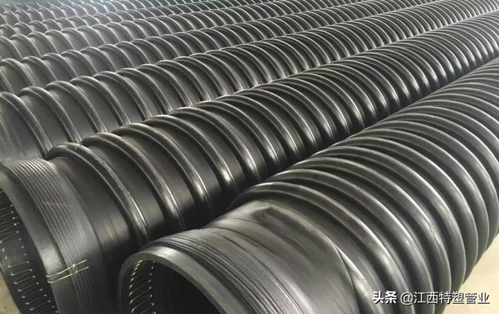 hdpe克拉管和hdpe缠绕管外观区别,hdpe缠绕增强管b型克拉管厂家直供