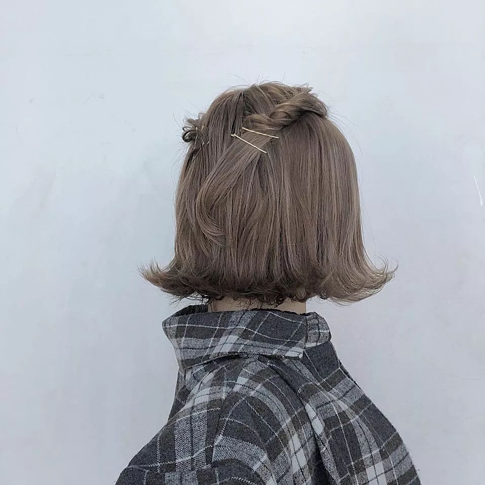 儿童编发简单漂亮短发10-12岁马尾,真的超简单的短发吸睛编发教程