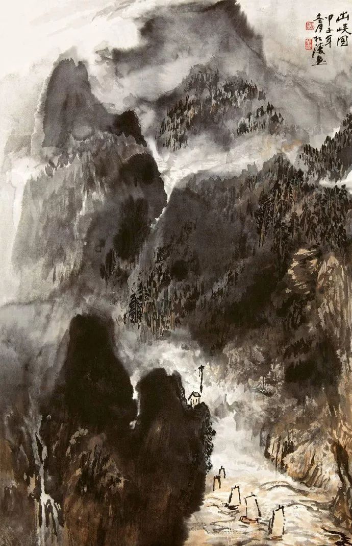 赵松涛人物画欣赏,临摹赵松涛山水画