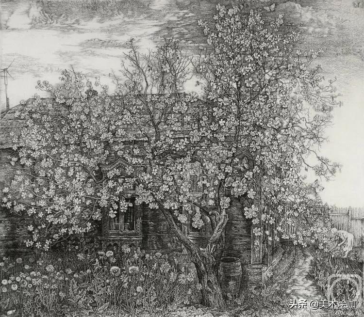 德国风景素描大全,东欧风景素描