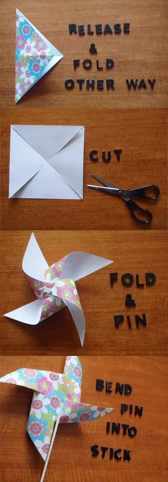 超简单手工折纸快让你的朋友来学,手工折纸花送给老师