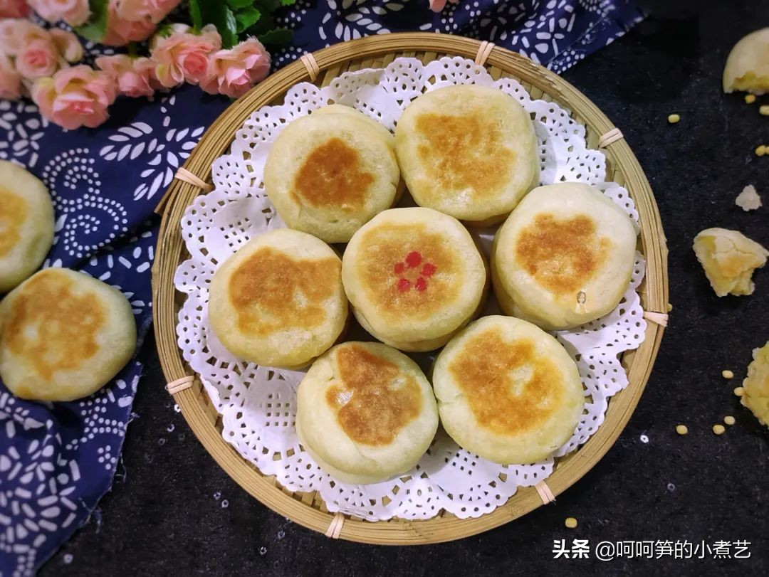 不用开酥的软皮绿豆饼,又酥又不油的绿豆饼