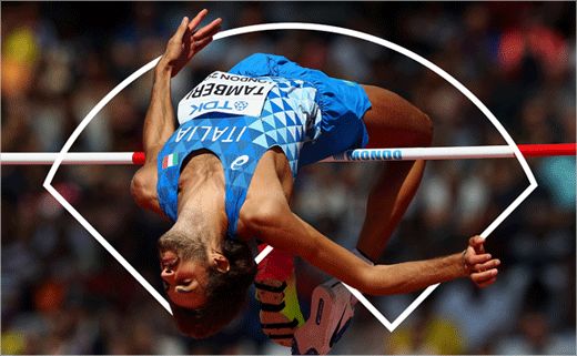 国际田联周年海报的c位,国际田联会徽