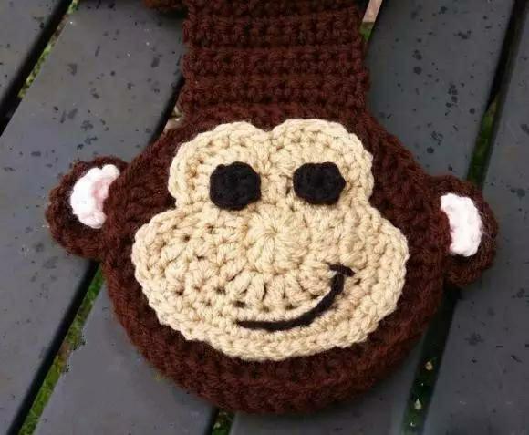 钩编精美双肩包教程图片,钩编可爱束口袋式双肩包