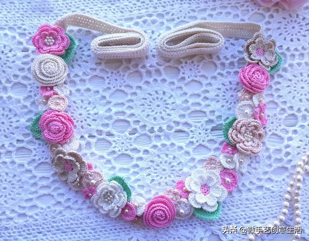 毛线编织小饰品教程五角星,纯手工编织手绳可爱蝴蝶饰品