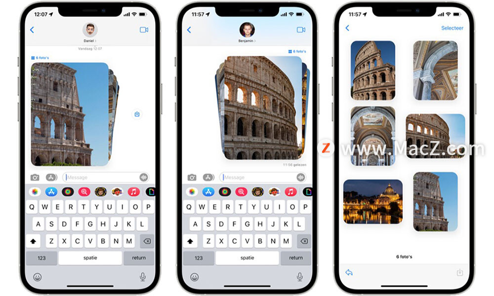 如何在iPhone、iPad和Mac上通过iMessage共享照片和视频？