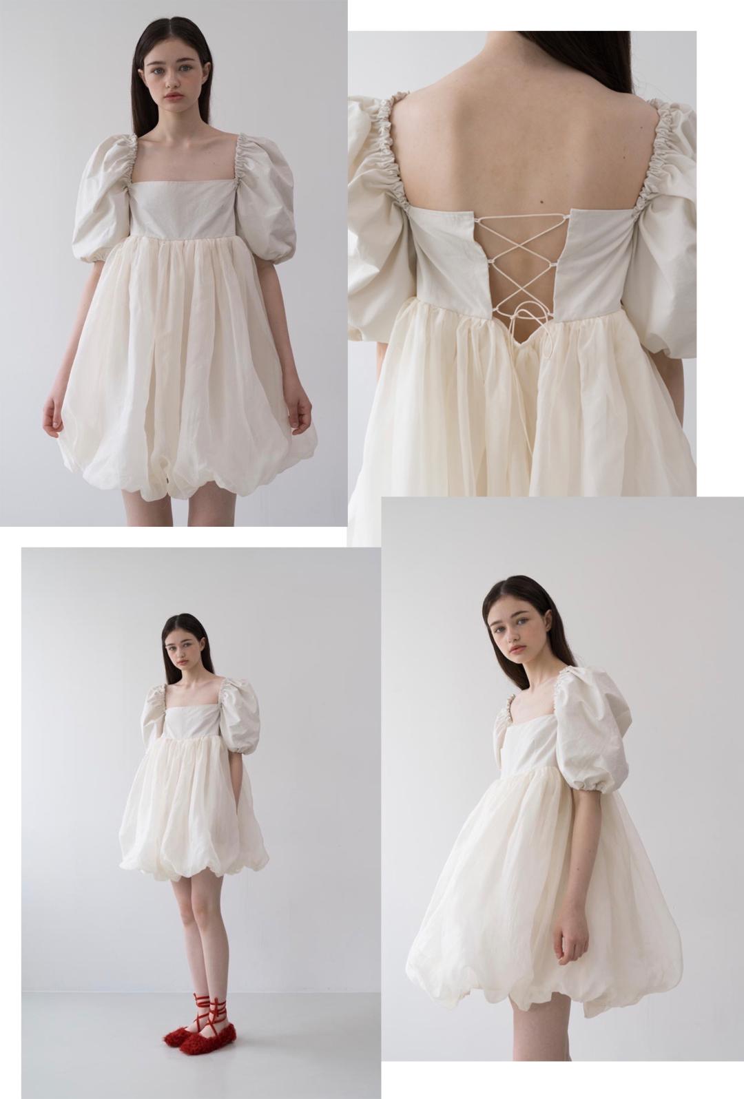 淡黄的长裙蓬松的头发现实穿搭,淡黄的长裙蓬松的头发视频穿搭