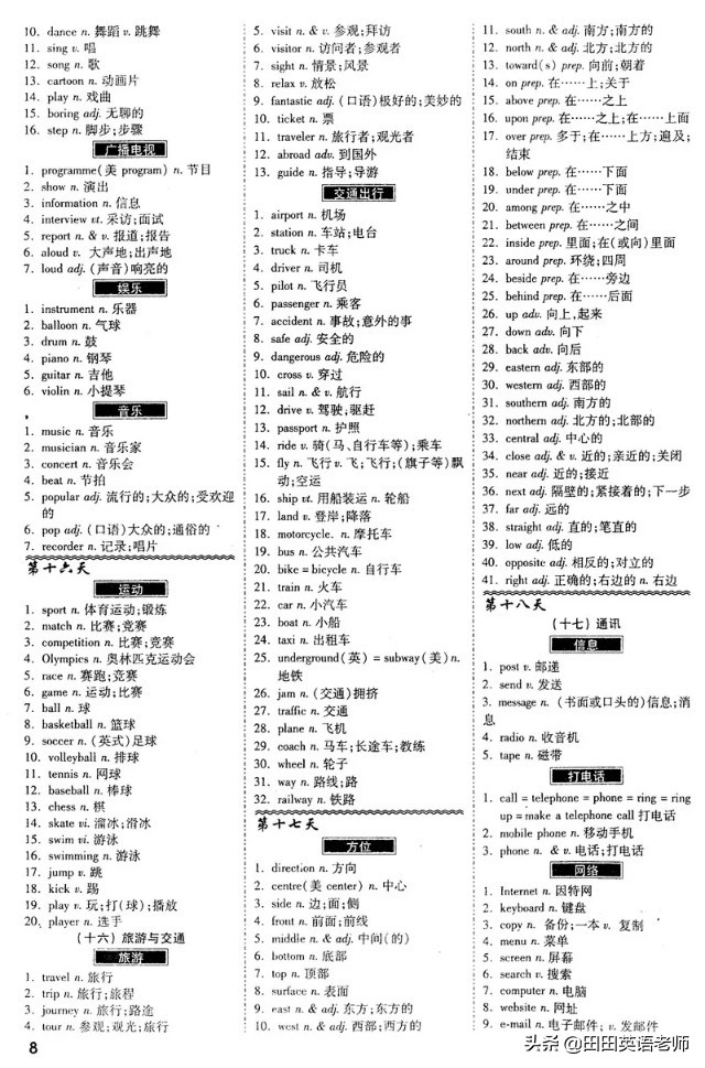 中考1600词,中考英语1600词