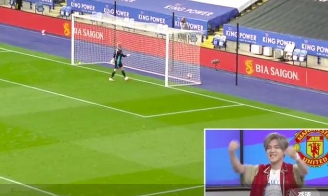 鹿晗曼联大胜视频,鹿晗ins上庆祝曼联夺冠宽心视频