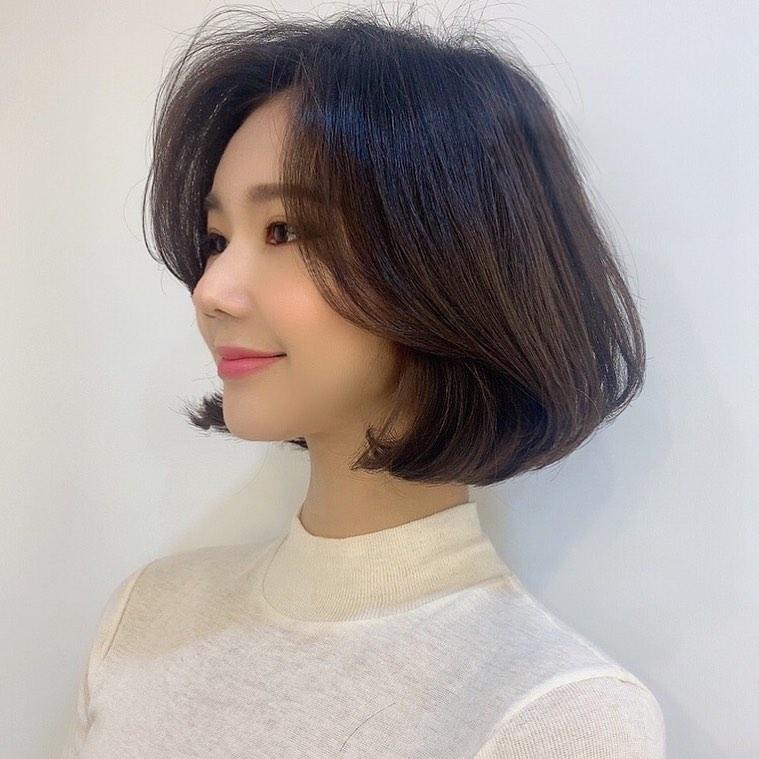 显瘦脸小遮痘的烫发,遮脸韩式发型气质