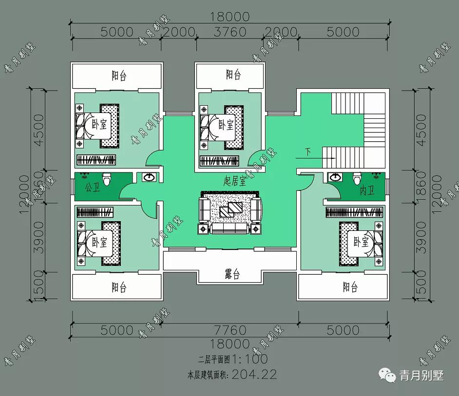 三层新中式别墅将更值得大家向往,简单大气三开间二层新中式别墅