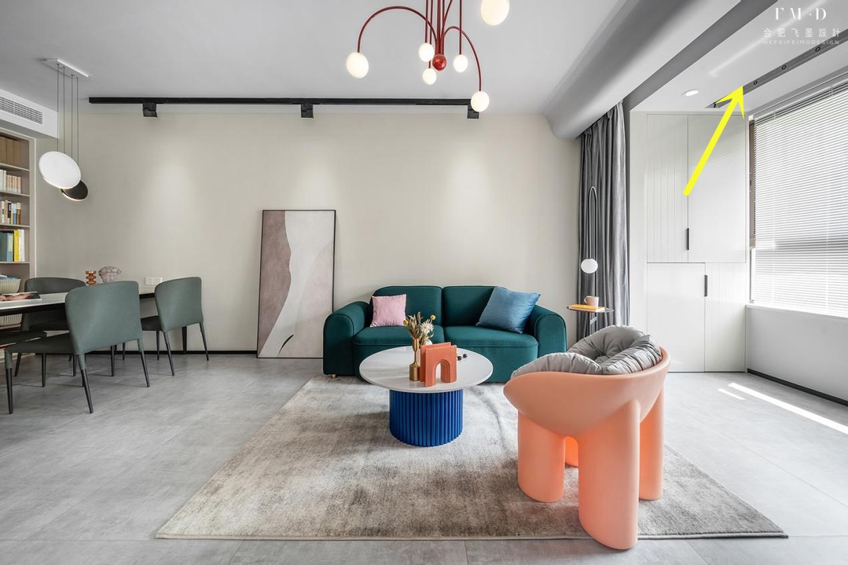 阳台晾衣架隐藏美观实用落地式,不吊顶阳台侧装晾衣架美观实用