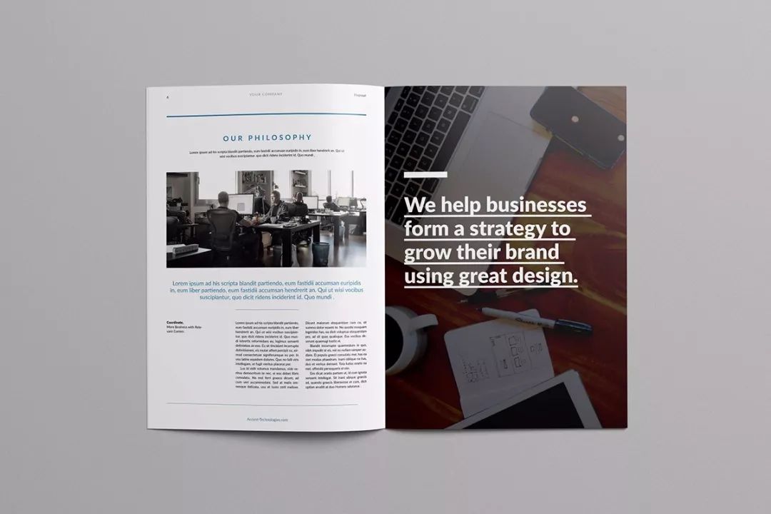 简约大气的企业宣传册／画册设计精选