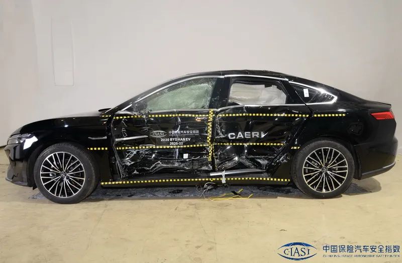 比亚迪汉EV碰撞测试详解,比亚迪汉ev耐撞吗